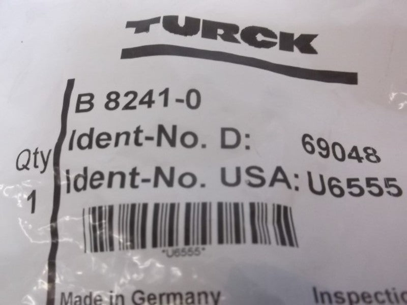 TURCK B-8241-0 WIREABLE PLUGS * NEW IN BAG *
