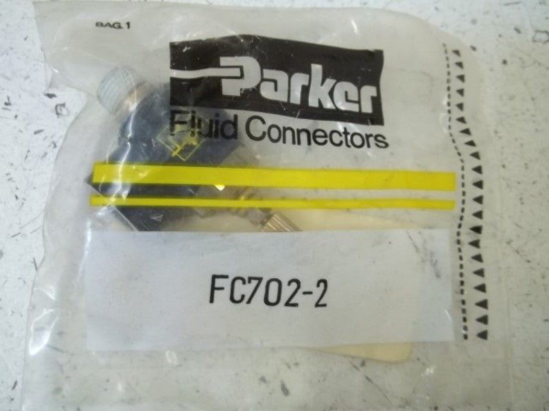 PARKER FC702-2 RIGHT ANGLE THREADED * NEW IN FACTORY BAG *