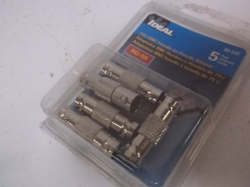 LOT OF 5 IDEAL 85-592 FEMALE TO FEMALE ADAPTER * NEW IN FACTORY BAG*