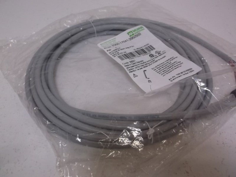 MURR ELEKTRONIK 7000-17041-2950500 M12 FEMALE STRAIGHT W/CABLE * FACTORY BAG *