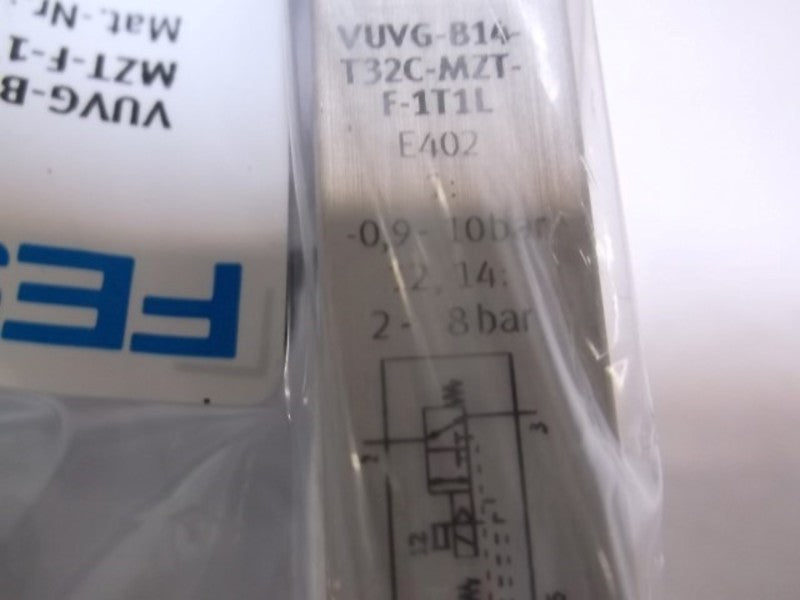 FESTO VUVG-B14-T32C-MZT-F-1T1L SOLENOID VALVE * FACTORY BAG *