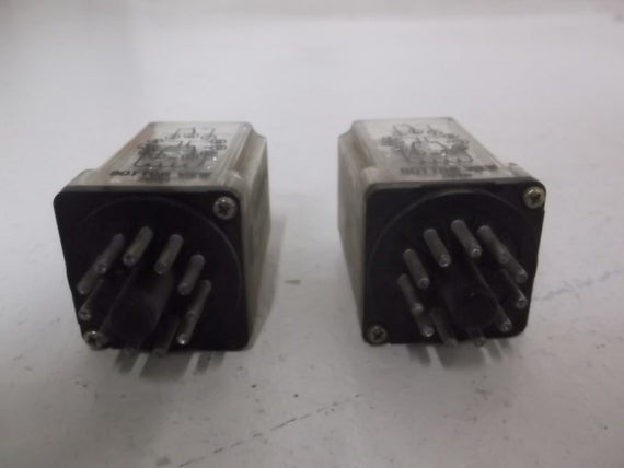 LOT OF 2 OMRON MK3EP-VA-AC120 RELAY 120VAC 10A *USED*