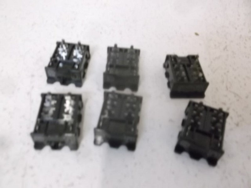 LOT OF 6 MATSU SHITA HL2-PS-K RELAY SOCKET *NEW NO BOX*