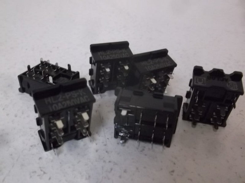 LOT OF 6 MATSU SHITA HL2-PS-K RELAY SOCKET *NEW NO BOX*