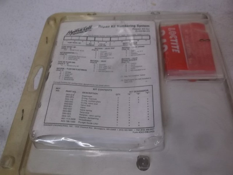 WANNER D03K51-GSSEP HYDRA-CELL REPAIR KIT * NEW IN FACTORY BAG *