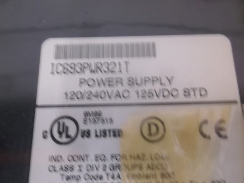 FANUC IC693PWR321-T POWER SUPPLY 120/240VAC * NEW *