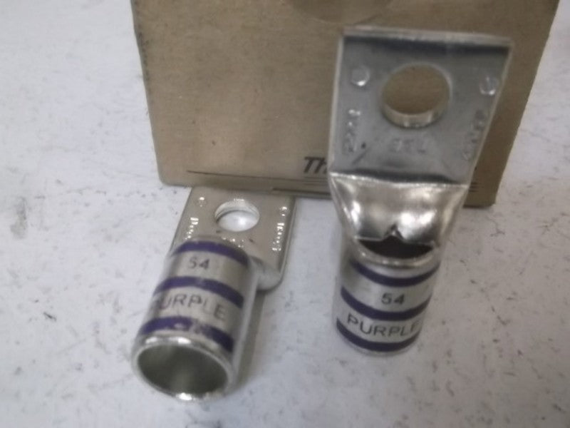 LOT OF 5 THOMAS & BETTS 54112 ONE HOLE COPPER LUG *NEW IN BOX*