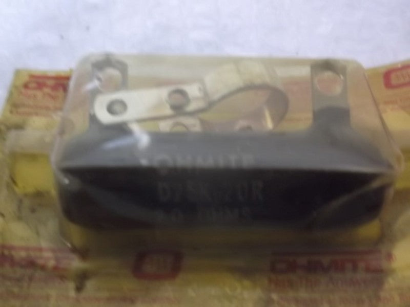 OHMITE D25K20R RESISTOR 25W 20OHMS * NEW ORIGINAL PACKAGE *