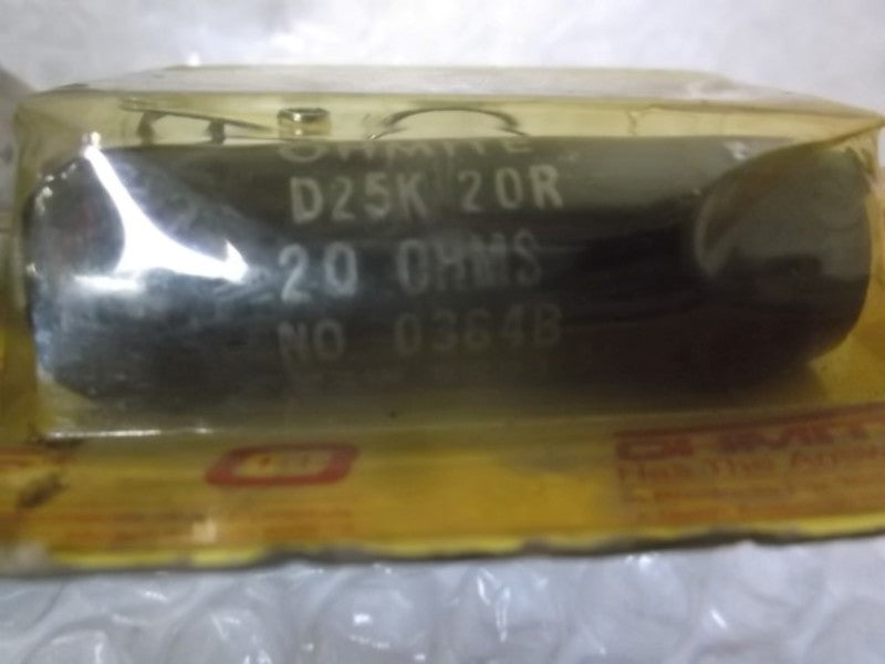 OHMITE D25K20R RESISTOR 25W 20OHMS * NEW ORIGINAL PACKAGE *