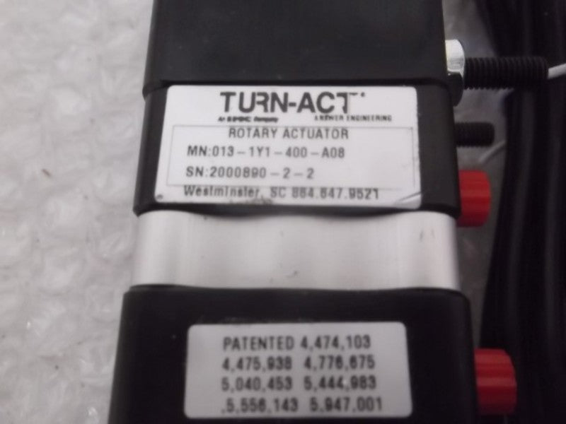 TURN-ACT 013-1Y1-400-A08 ROTARY ACTUATOR W/A178-9 (2) * NEW *