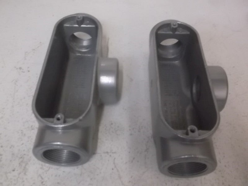 LOT OF 2 L H DOTTIE T-125 CONDUIT FITTING *NEW IN BOX*
