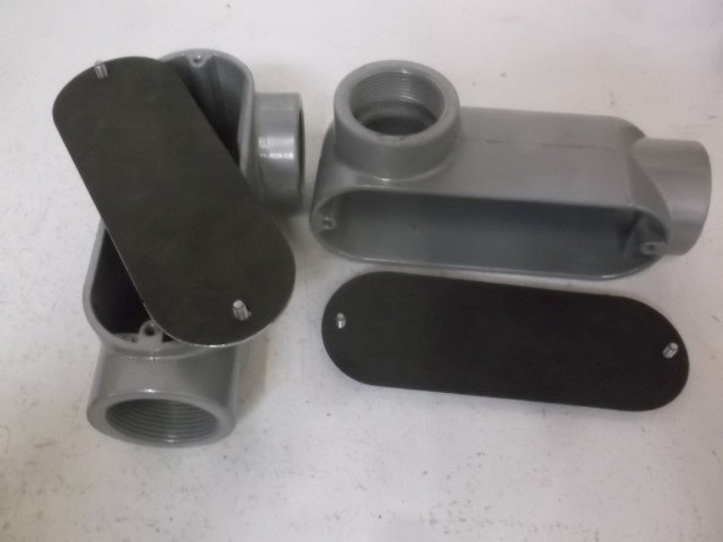 LOT OF 2 DOTTIE LL-150 ALUMINUM CONDUIT BODIES *NEW IN BOX*
