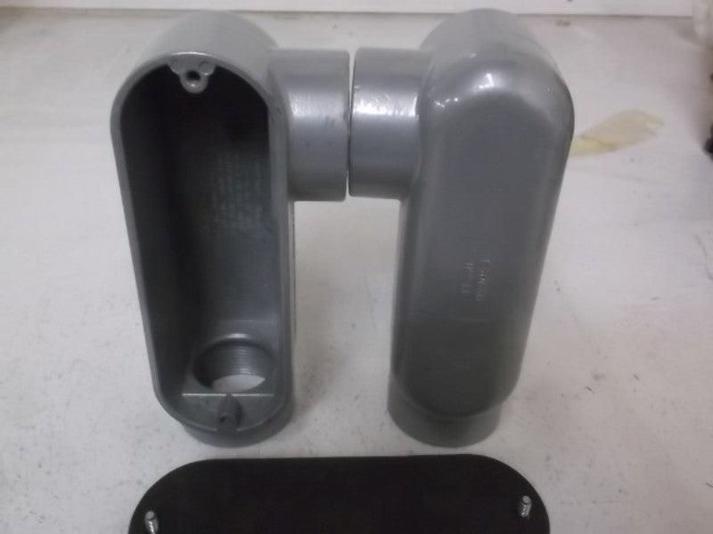 LOT OF 2 DOTTIE LL-150 ALUMINUM CONDUIT BODIES *NEW IN BOX*