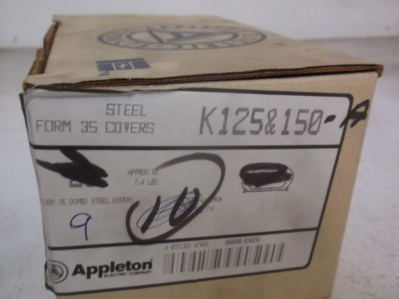 LOT OF 9 APPLETON K125&150-A STEEL FORM 3S COVERS *NEW IN BOX*