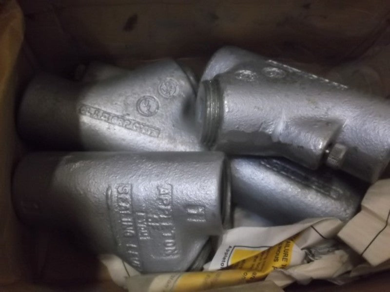 LOT OF 4 APPLETON SF-100 MALL IRON DRAIN VERTICAL SEAL 1" *NEW IN BOX*