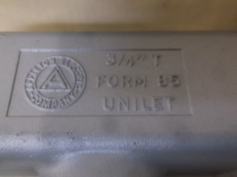 LOT OF 4 APPLETON T75-A CONDUIT BODY T CONNECTION 3/4" ALUMINUM *NEW IN BOX*