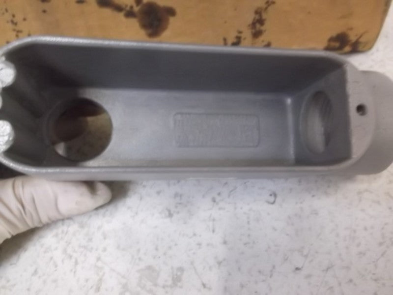 LOT OF 5 L H DOTTIE LB100 ALUMINUM CONDUIT BODY 1" *NEW IN BOX*