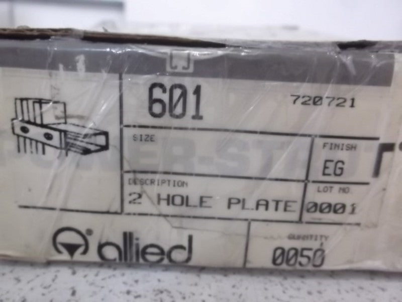 LOT OF 50 POWER STRUT PS601 SPLICE PLATE TWO HOLE GALVANIZED * NEW IN BOX *