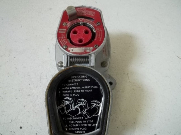 CROUSE-HINDS CPS1420 ACTION CIRCUIT BREAKER RECEPTACLE NSNP