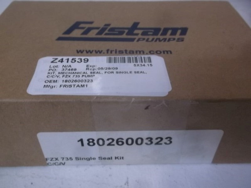 FRISTAM 1802600323  FZX735 PUMP SINGLE SEAL KIT * FACTORY SEALED *