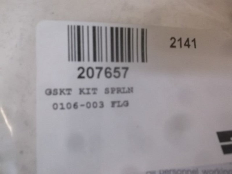 LOT OF 6 PARKER 207657 GASKET KIT SPRLN *FACTORY BAG*