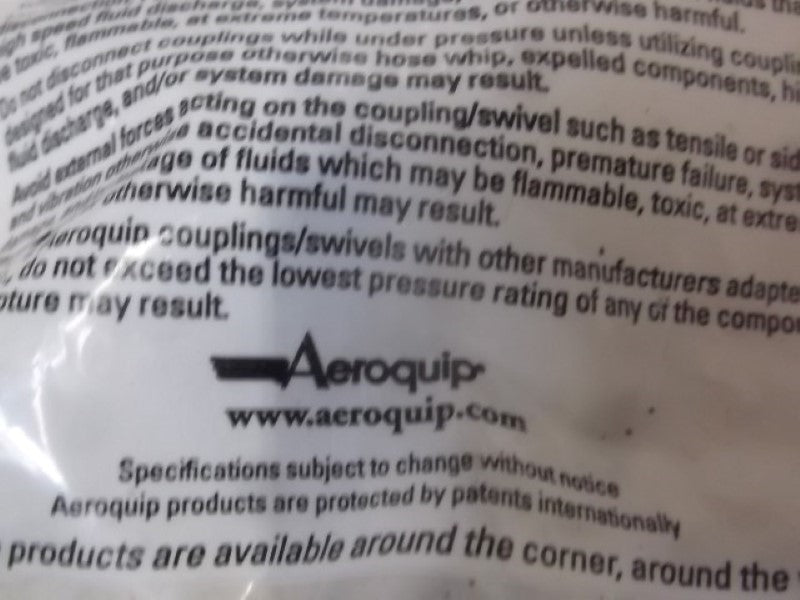 AEROQUIP FD4510020404 COUPLING FD45 MALE * FACTORY BAG *