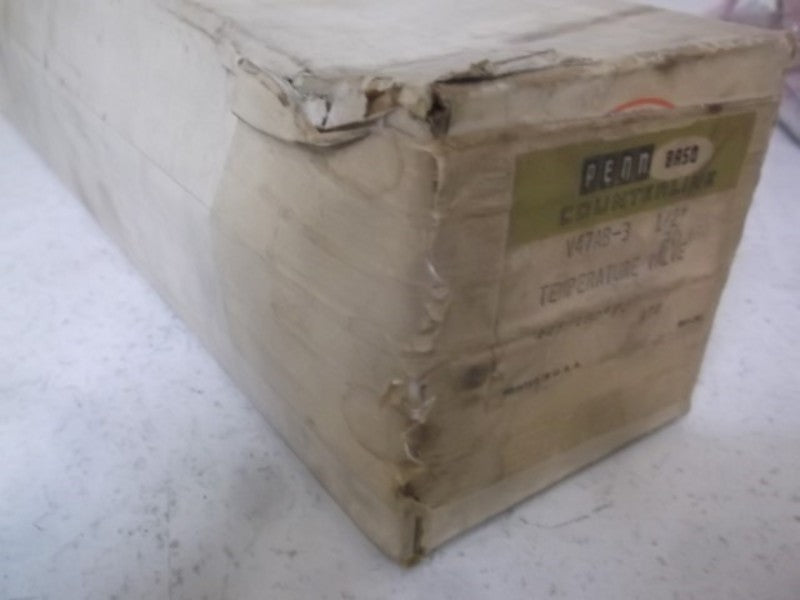 PENN BASO V47AB-3 VALVE WATER REGULATOR 1/2" 115-180F * FACTORY SEALED *