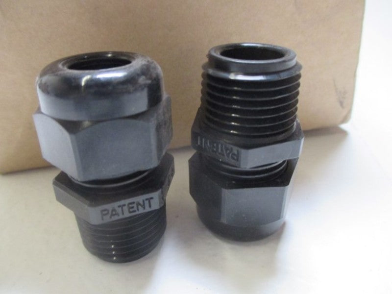 LOT OF 16 NEER NCG-11 LIQUID TIGHT HUBS NYLON 1/2" *NEW IN BOX*