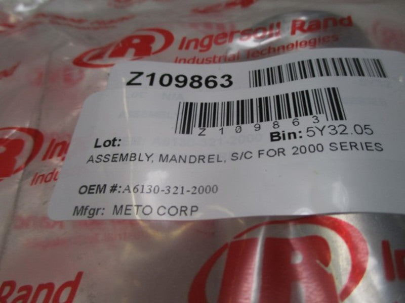 LOT OF 2 INGERSOLL RAND A6130-321-2000 MANDREL ASSEMBLY S/C *USED*