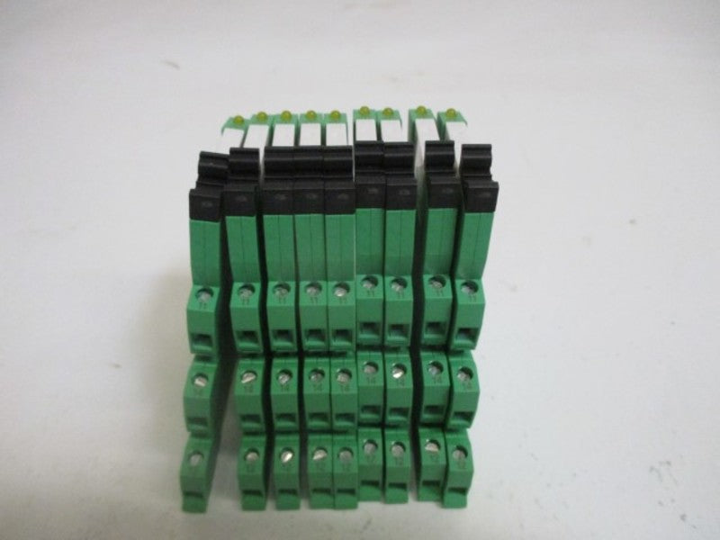 LOT OF 9 PHOENIX CONTACT PLC-RSC-24DC/21 TERMINAL BLOCK W/RELAY * NEW IN BOX *