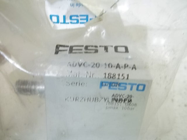 FESTO ADVC-20-10-A-P-A STROKE CYLINDER * NEW IN A FACTORY BAG *