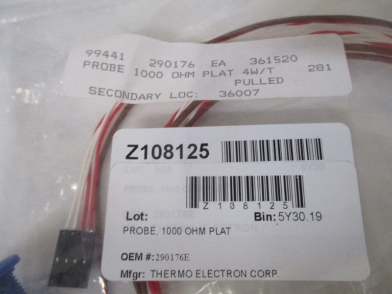 THERMO ELECTRON 290176E 1000 OHM PLAT PROBE * NEW IN A BAG *
