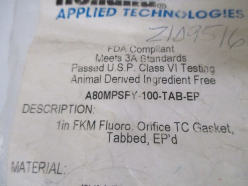 LOT OF 4 HOLLAND A80MPSFY-100-TAB-EP TC GASKET 1" FKM *NEW IN A BAG*