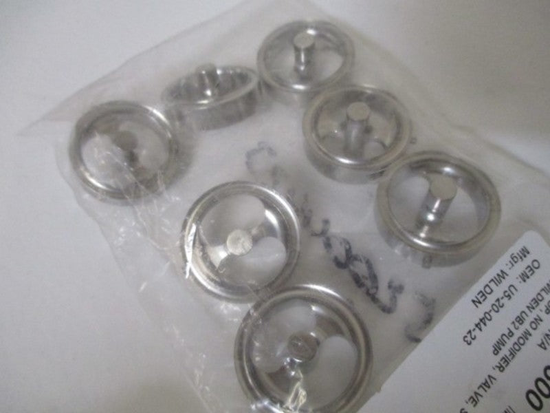 LOT OF 7 WILDEN U5-20-044-23 SS VALVE STOP NO MODIFIER FOR UB2  *NEW IN A BAG*
