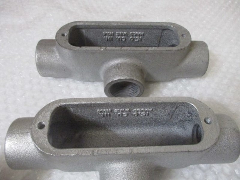 LOT OF 2 CROUSE-HINDS T-38 CONDUIT OUTLET BODY 1" *NEW IN BOX*