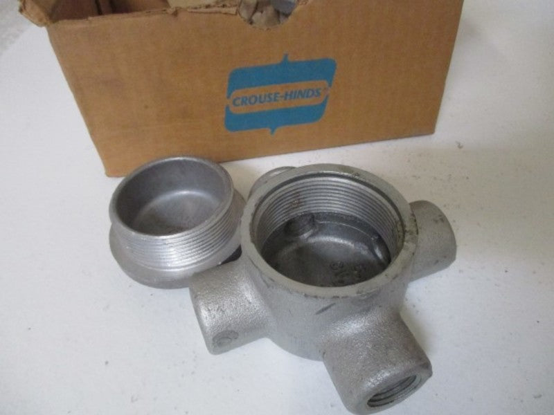 LOT OF 2 CROUSE-HINDS GUAX14 CONDUIT OUTLET BOX 1/2" *NEW IN BOX*
