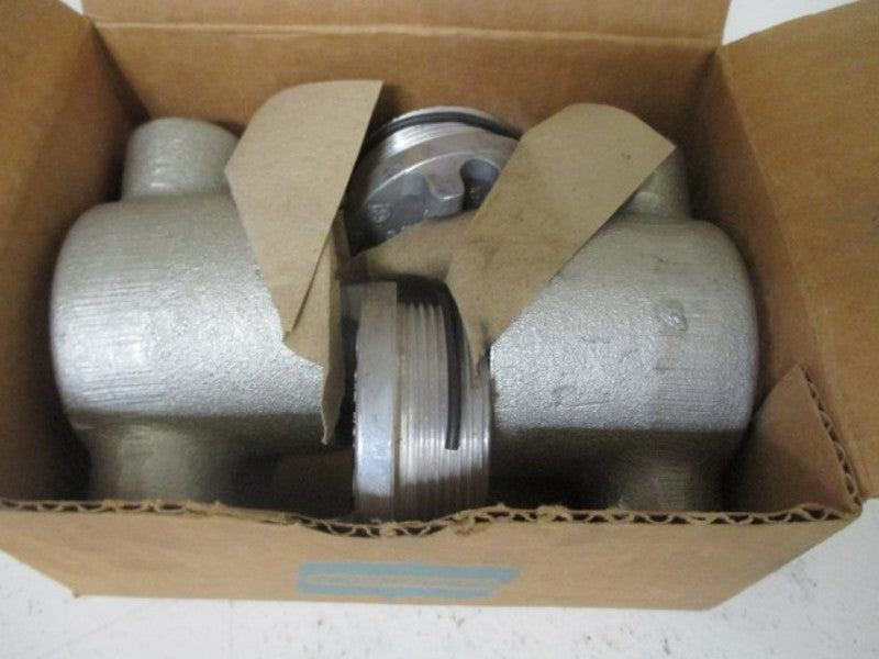 LOT OF 2 CROUSE-HINDS GUAC14 OUTLET BOX 1/2" W/O-RING GASKET *NEW IN BOX*