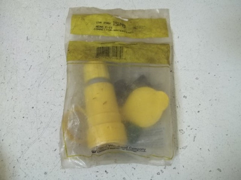 DANIEL WOODHEAD 15W49 CONNECTOR-WATERTITE NEMA 6-15 * NEW IN A FACTORY BAG *