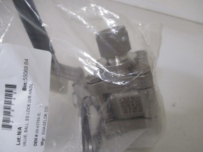 SWAGELOK SS-63TS8-JL SS BALL VALVE * NEW FACTORY BAG *