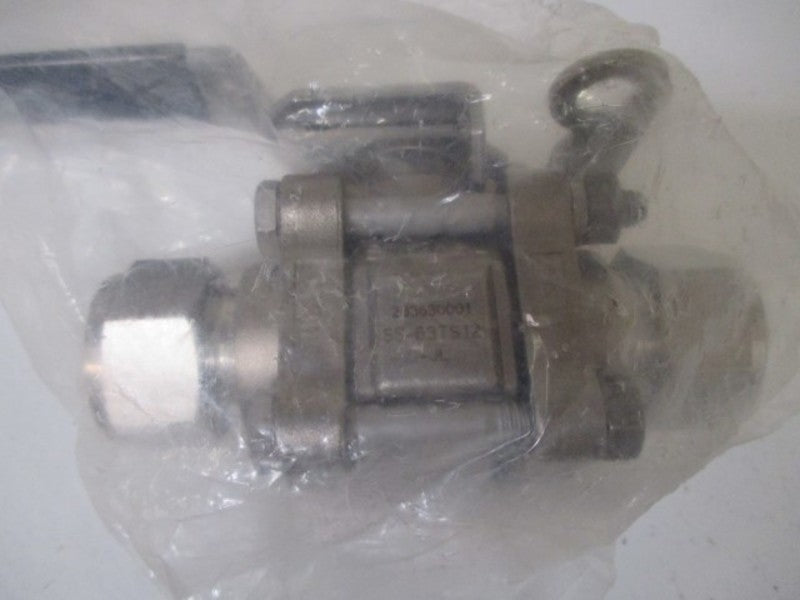 SWAGELOK SS-63TS12-JL SS 3-PIECE BALL VALVE LOCKING HANDLE * NEW FACTORY BAG *