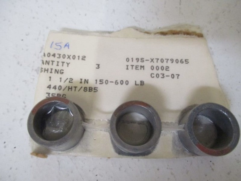LOT OF 3 FISHER 15A0430X012 BUSHINGS *ORIGINAL PACKAGE*