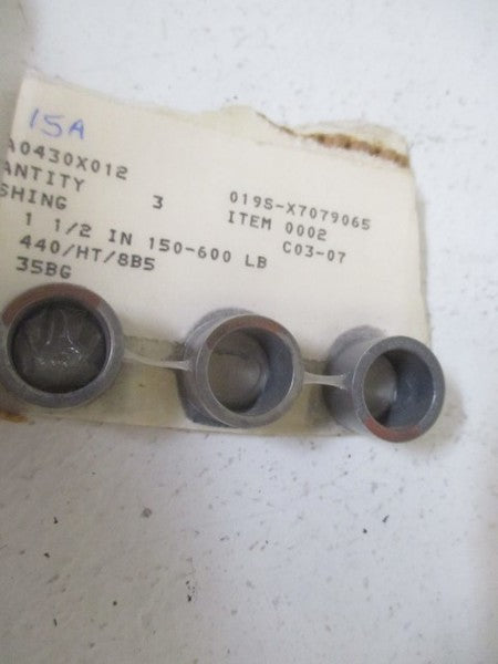 LOT OF 3 FISHER 15A0430X012 BUSHINGS *ORIGINAL PACKAGE*
