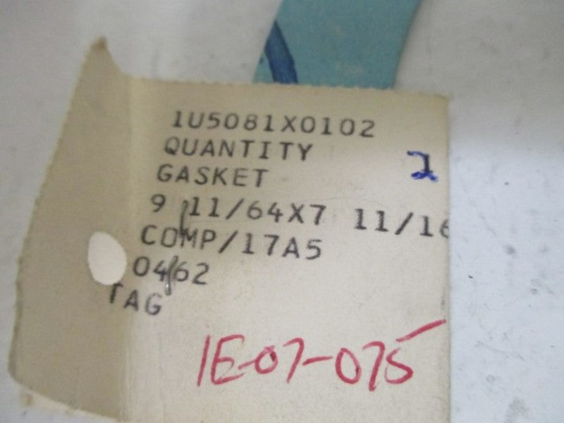 LOT OF 2 FISHER 1U5081X0102 GASKET *NEW NO BOX*