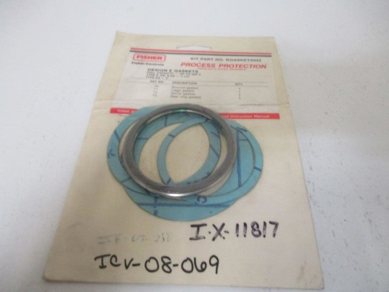 FISHER RGASKETX022 DESIGN E GASKETS * ORIGINAL PACKAGE *