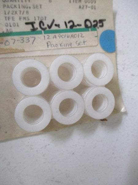 LOT OF 6 FISHER 12A9016X012 PACKING SET REPAIR KIT *NEW NO BOX*