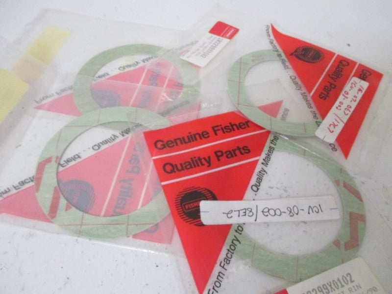 LOT OF 4 FISHER 1R3299X0102 GASKET-SEAT RIN *FACTORY BAG*