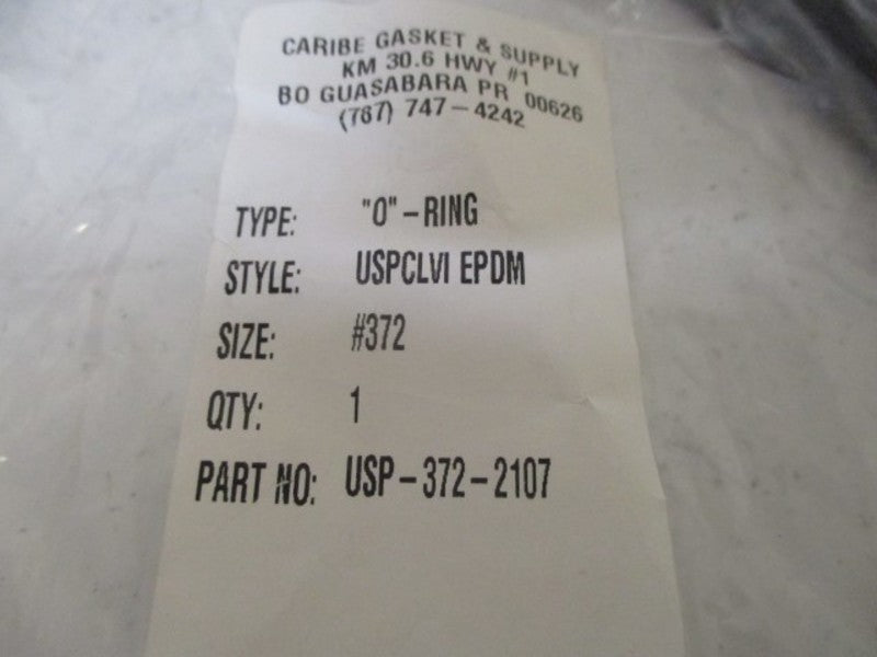 LOT OF 6 CARIBE USP-372-2107 "O"-RING *NEW NO BOX*