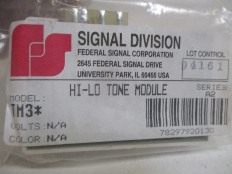FEDERAL SIGNAL TM3 HI-LO TONE MODULE SERIES A2 * FACTORY BAG *