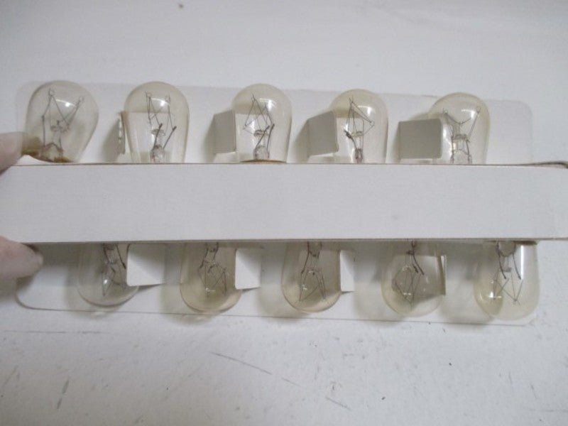 LOT OF 10 WESTINGHOUSE 10S6/DC LINE VOLTAGE LAMPS *NEW IN BOX*