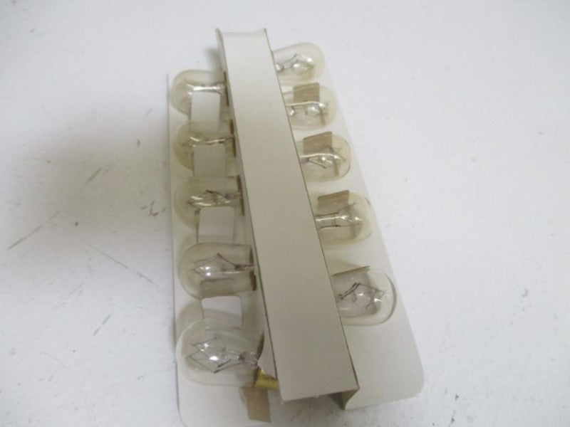 LOT OF 10 WESTINGHOUSE 10S6/DC LINE VOLTAGE LAMPS *NEW IN BOX*